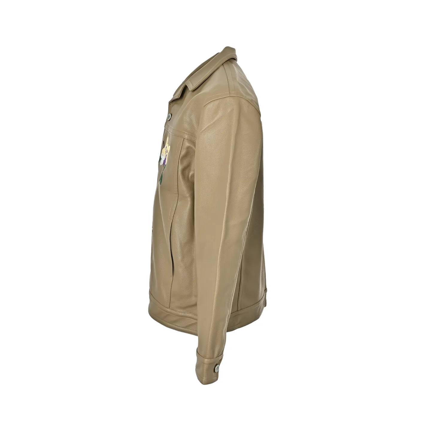 Louis Vuitton/Louis Vuitton 24Fw Fei Dong floral embroidered leather jacket